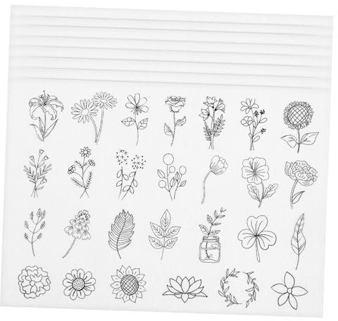 NUOBESTY 8blätter Wasserlöslicher Stickstabilisator Stoff Maschinenstickpapier Für Näh Und Quiltprojekte