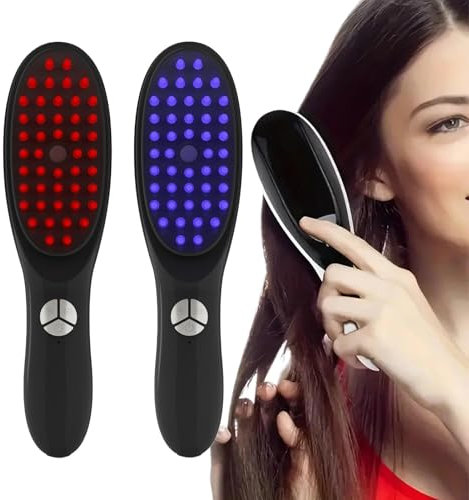 Pettine Elettrico Per Massaggio Del Cuoio Capelluto, Massaggiatore Per La Testa, Spazzola Per La Ricrescita Dei Capelli Innovativa, Per Lenire Il Cuoio Capelluto, Stimola La Crescita Dei Capelli