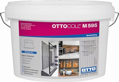 Otto-Coll M595 Colle hybride blanche pour collage de panneaux muraux, panneaux sandwich, bande d'étanchéité et de découplage 5 kg
