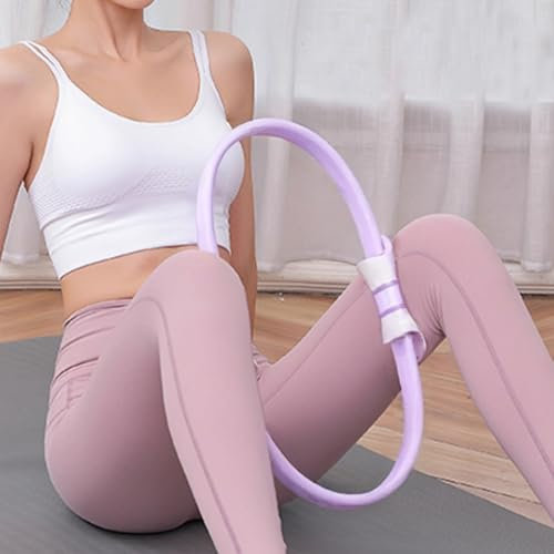 Pilates -Ring, 15 -Zoll -Pilates -Ring mit Schaumstoffpolster, Fitness -Trainingsringen, Training bei Heimpilates -Ringen, Yoga -Ring zum Straffen von Armen, Oberschenkel/Beinen und Kern (lila)