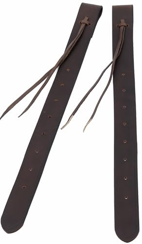 Jeereal Westernsattel hinten Flank Billet, Leder-Ersatzriemen (Dark Coffee)