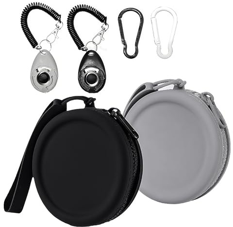 EOAMGO Futterbeutel Hundetraining, Leckerlibeutel für Hunde Klein, Leckerlitasche für Hunde Silikon, 2 Stück Hunde Leckerli Tasche, Snackbeutel Dog Treat Bag und Hundetraining Zubehör