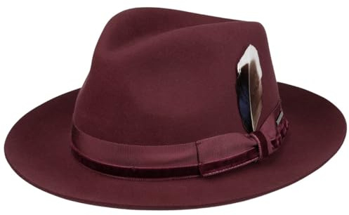 Stetson Grayson Fedora Bogarthut Wollfilz Asahi Guard Herren Herbst Winter