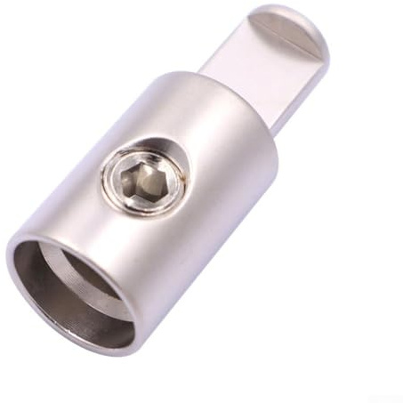 Car Audio Power Wire Connector, 1/0 to 4 Gauge Aluminum Terminal Block for Power or Ground Cable, Compatible with 12-48V Systems, Pack of 2