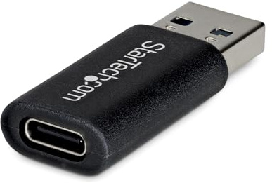 StarTech Adaptador USB-A Macho a USB-C Hembra 10Gbps - Compacto | Añade conectividad USB-C a hosts USB-A, Carcasa de PVC resistente, No admite vídeo ni PD