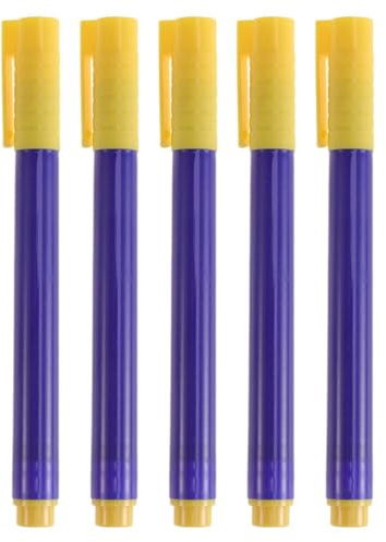 ifundom 5pcs Water-Based Fake Bill Tester Pen, Portable Money Checking Marker for Accurate Currency Detection, Blue Ink, Suitable for Banks, Shops, and Travel Use
