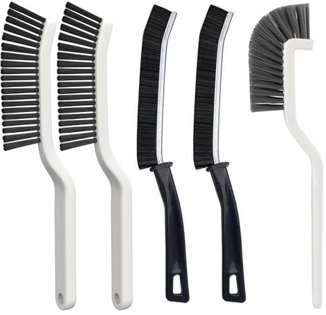 YIPFEN Set di 5 Spazzole Pulizia Fessure per Bagno, Cucina, Finestre e WC