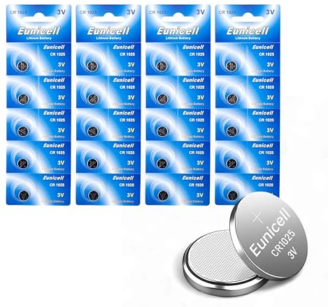 Eunicell CR1025 5033Lc Lot de 20 Piles Bouton au Lithium 3 V 3 V…