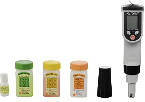 VOLTCRAFT KBM-100 Kombi-Messgerät pH-Wert, Redox (ORP), Temperatur, Leitfähigkeit, Gelöste Teilchen (TDS), Salinität