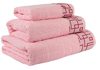 Flor De Algodón Set Toalla 3 Uds. Diana 400 G Rosa 30X50/ 50X100/ 100X150 cm