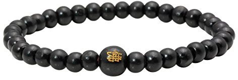 Milakoo trä-pärlarmband, tibetansk buddhistisk meditation mala-bön armband, elastiskt armband för herr, 6/8 mm, Trä