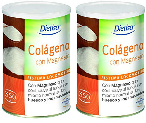 Dietisa - Colágeno con Magnesio en Polvo, Pack de 700 g en Total - Contribuye al Normal Funcionamiento de Huesos, Músculos y Articulaciones