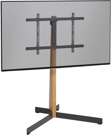 Vogel's TVS 3695 TV-Ständer für 40–77 Zoll – Eichenholz und Schwarzer Stahl