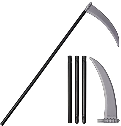 Horror Kostüm Sense Halloween 110cm für Sensenmann Kostüm Erwachsene – Zubehör für Faschingskostüme – Grusel Deko