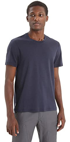 Icebreaker - Herren T- Shirt Natural Blend Zentral Klassisch Slim Fit - Für Alltag, Fitness & Training - Midnight Navy, L