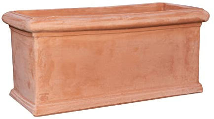 Biscottini Terracotta blumentopf groß 82x37x37 cm | Amphore Garten auf Made in Italy | Terrakotta blumentöpfe | Blumentopf Gross