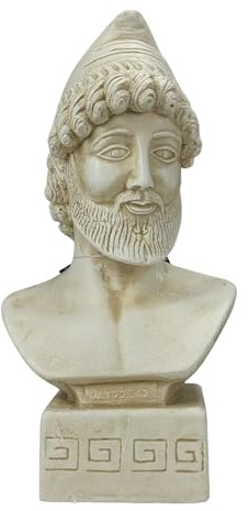 Odysseus Griechischer König von Ithaca Büste Trojan Kriegshelden Steinguss Statue Skulptur