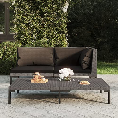 Yolola ecklounge gartenmöbel Set gartenlounge Outdoor Gartenmöbel Set gartensofa Ecke Balkon Lounge Ecke Outdoor Loungemöbel Sitzgruppe Essgruppe Garnitu-1-tlg-