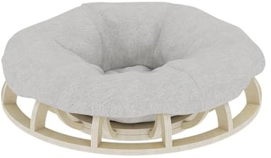 Katzenbett Sofa aus Holz, 60x22cm, robust großes Katzensofa, Wrap-Around-Design, Entspricht der Angewohnheit von Katzen, Sich zusammenzurollen und mit dem Körper zu schlafen