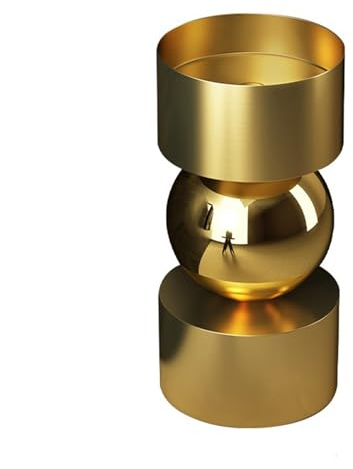 Badezimmer-Waschbecken Kreatives Standwaschbecken, Hohlsäulenwaschbecken aus Edelstahl, bodenstehende Badezimmerwaschbecken-Kombination, mit Pop-Up-Ablauf und Wasserhahn Standwaschbecken(Gold,02)