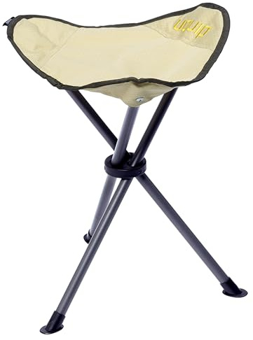 Uquip Dreibeinhocker Darcy Boulder I Faltbarer Campinghocker mit 100 kg Traglast I kompakter Klapphocker aus Stahl & Polyester I Falthocker für Camping, Wandern, Radtouren, Festivals & Reisen