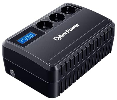 CyberPower BU650EU Line-Interactive USV 650VA/360W LCD, AVR, USB, Ausgang (3) Schuko