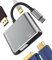 Adaptador VGA HDMI USB a USB C Hub (4 en 1) para Apple iPad iPhone MacBook Air compatible con Samsung Cable de convertidor multipuerto Adaptador AV DVI Monitor Type OTG 3.0 Jack Carga Adapter tp-4in1
