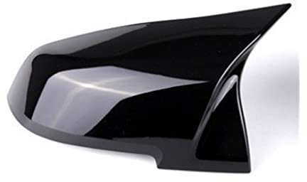 Rückspiegelkappe Carbon Faser Muster Für 1 2 3 4 X Serie Rückansicht Seiten Spiegel Abdeckung F20 F21 F22 F23 F30 F32 F36 X1 E84 F87 M2 Zubehör Spiegelkappen(Schwarz rechts)