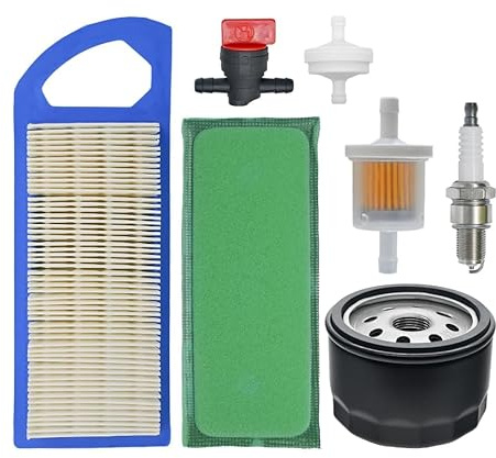 Kit de remplacement de filtre à air 698083 pour moteur de tondeuse John Deere GY20573 L100 LA105 LA110 LA100 LA115 L105 L107 Remplacement pour BS 697153 794422 697014 795115 Kit de filtre à huile de