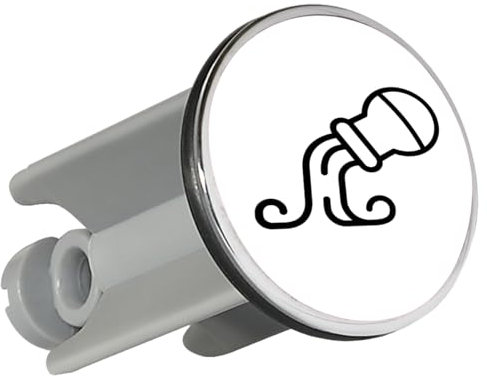 Huuraa Waschbeckenstöpsel Wassermann Sternzeichen Symbol Geschenk 4cm für Waschbecken Abflussstopfen Wassermann Geschenkidee