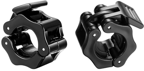 GIONAR 2 Stück Hantelverschlüsse 25mm, Hantel Verschluss, Hantelklemmen, Hantel Schnellverschluss Langhantel Verschluss Barbell Clamp Langhantel Klemmen für Workout Gewichtheben