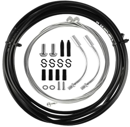 13 PcsBike Gear Cables for Bicycles, 2.5 M Universal Inner Bike Brake Cables for Bicycles, Transmission Shifter Cable, Front and Rear Bicycle Shift Cable for Road Bicycle Gear Mountain Bike Parts