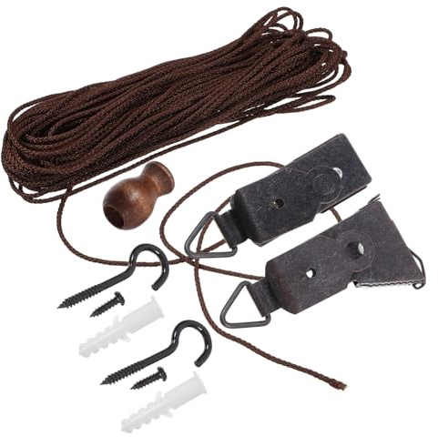 ULDIGI Juego de Accesorios de Persianas de Plástico Diseño Compacto y Fácil de Instalar para Dormitorio y Hogar, 1 Set de Útiles Componentes para Cortinas Enrollables