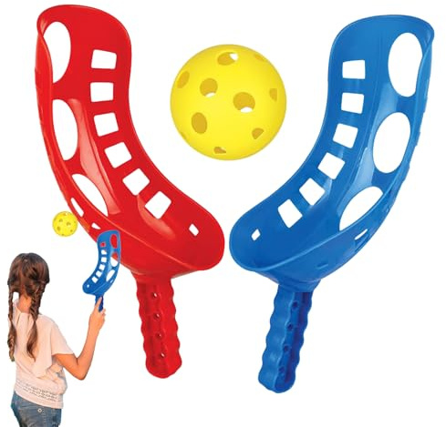 Outdoor Fangspiel-Zwei Spieler Dynamik | Scoop Ball Set Kollisionsresistent | Für Gartenparty Picknick Und Outdoor Sportarten | Geeignet Für Kindergarten Schule Und Freizeit Im Freien