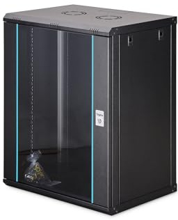 DIGITUS Armario de Red – 19 Pulgadas, 16U – Sin Montar – Dynamic-N – Negro
