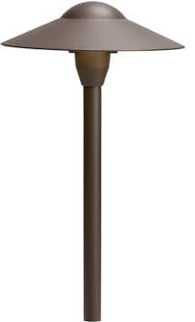 Kichler 15410AZT Path & Spread 1-Light 12V, Textured Architectural Bronze