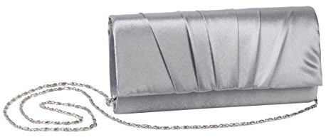 Damara, dam axelväska stor, silver – silver – storlek: stor, silver, L, Clutch