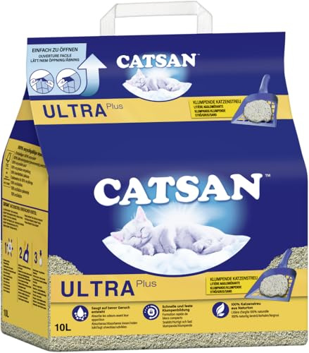 Catsan Ultra Plus Kattsand, 10 l