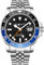 Stuhrling Original Herren Edelstahl Jubiläumsarmband GMT Uhr - Schweizer Quarz, Dual Time, Quickset Datum mit verschraubter Krone, wasserdicht bis 10 ATM