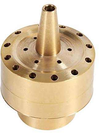 Spruzzatore in Ottone per Fontana Giardino Esterno e Laghetto Ornamentale con 3 modalità Spray e Filtraggio Integrato - Accessori Decorativi per Acqua