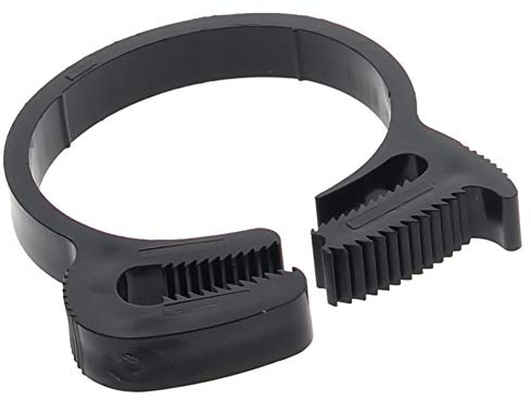 MroMax Double Snap Grip Nylon Hose Clamps-33.5mm-35.5mm/1.32-1.40 Adjustable Ratcheting Hose Clamp for Connecting, Fastening, Sealing Hoses and Other Tubular Objects Black 8Pcs