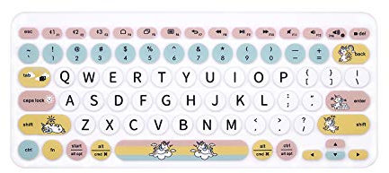 WYGCH -Unique Design Silicone Keyboard Cover Skin for Logitech K380 Multi-Device Bluetooth Keyboard Protective Skin-Cartoon Unicorn