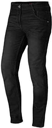 DEGEND TOWN Motorradhose Herren | Schutzhose Jeans aus Denim und Kevlar Gewebe mit Knie und Schulter Tai Protektoren - Homologiert, Schwarz, Größe XL