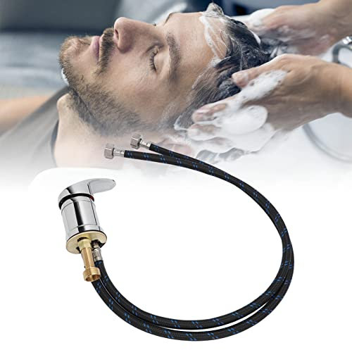 Robinet de bac à shampoing Hair Dresser Tap Robinet de bac à shampoing sûr avec revêtement électrolytique, Robinet de Bassin en Alliage de Zinc résistant à la Shampoos