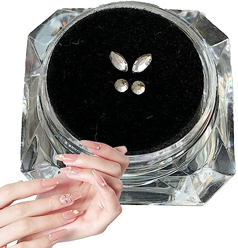 Zahnsteine | Kleine Edelsteine für Zähne 4 Stück,Kristallschmuck für Zähne, Dekoration von Schmuck für Zähne mit Transportbox, kleine Edelsteine