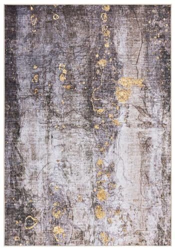 Mazovia Groß Teppich Wohnzimmer 200x300cm Creme Abstrakt Stilvoll Kurzflor | Teppich für Schlafzimmer Esszimmer Büro Beige Rutschfest Wetterfest Pflegeleicht Fußbodenheizungsgeeignet Synthetisch Modern