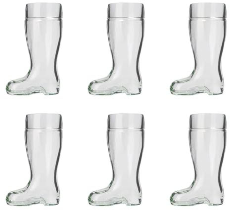 Copa de Cerveza, Vaso de Cervezas, Botas de Cerveza - Juego de 6, 0,5 L