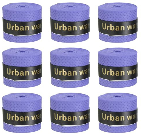 PATIKIL Bande antidérapante en polyuréthane pour raquette de tennis avec rainures rondes et absorbantes pour canne à pêche badminton