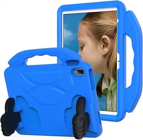 eSTUFF Handy Protection Case for Apple iPad 10.9 10th Gen, W128866647 (Apple iPad 10.9 10th Gen 2022. Blue with Handle and Foldable Hands for Stand Mode.)