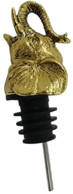 Alipis Alloy Wine Stopper Elephant Shape Wine Pourer Bottle Stoppers for Spirits Party Accessory Creative Design Random Color